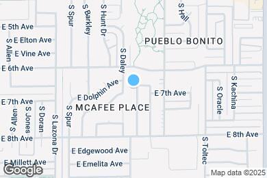 Map image of the property - 644 S Hill