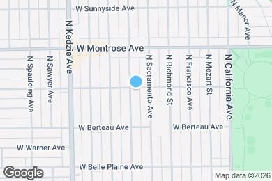 Map image of the property - 3021 W Cullom Ave