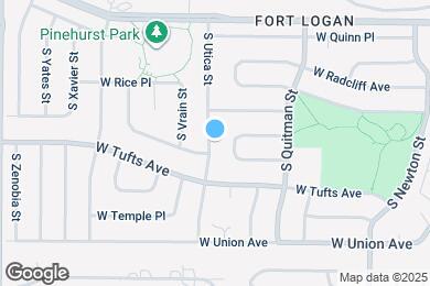 Map image of the property - 4486 S Utica St