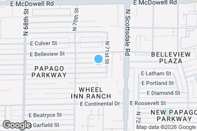Map image of the property - 7043 E Moreland St