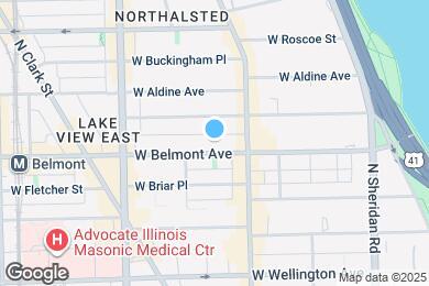 Map image of the property - 620 W Belmont Ave