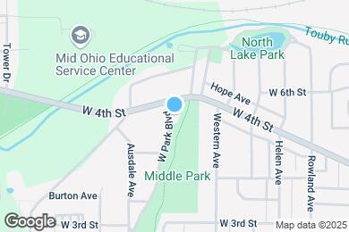 Map image of the property - 202 1/2 W Park Blvd