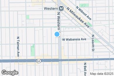 Map image of the property - 1720 N Western Ave