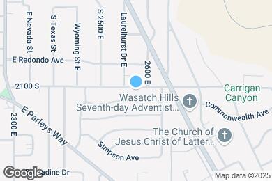 Map image of the property - 2570 East 2100 South