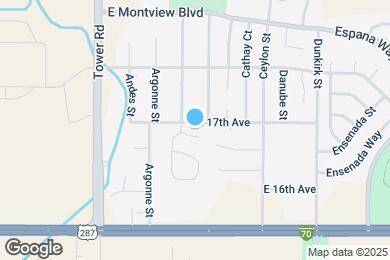 Map image of the property - 18839 E 16th Pl