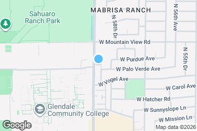 Map image of the property - 9632 N 58th Ln