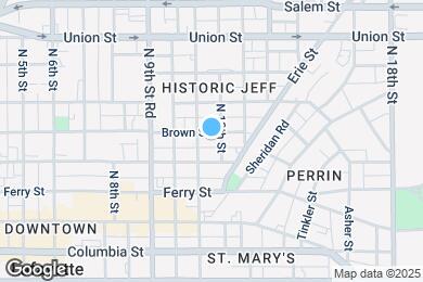 Map image of the property - 1109 Brown St