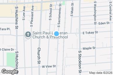 Map image of the property - 619 S Sacramento St