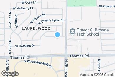 Map image of the property - 7525 W Pinchot Ave