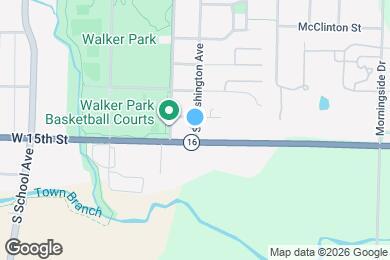 Map image of the property - 1453 S Washington Ave