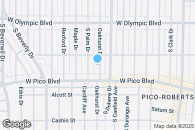 Map image of the property - 1125-1127 S Oakhurst Dr