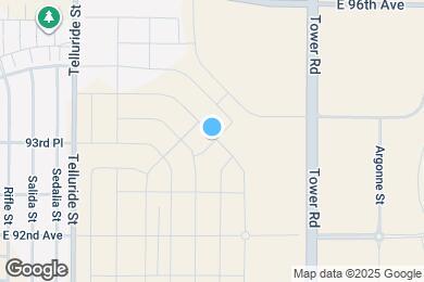 Map image of the property - 9351 Yampa St