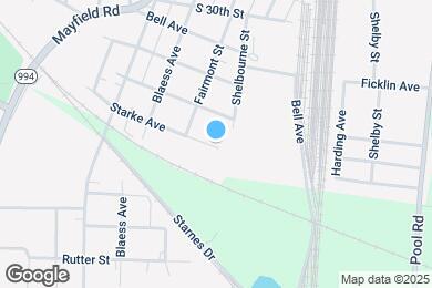 Map image of the property - 1213 Starke Ave