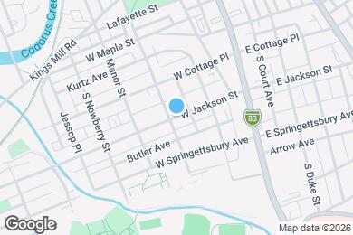 Map image of the property - 158 W Jackson St