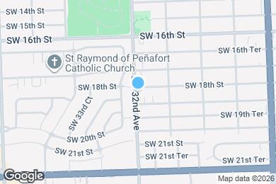 Map image of the property - 1801 SW 32nd Ave