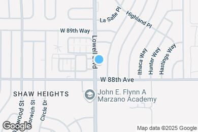 Map image of the property - 8838 Lowell Blvd