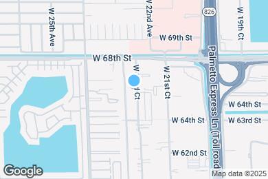 Map image of the property - 6598 W 22nd Ct