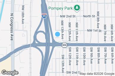 Map image of the property - 27 NW 14th Ave