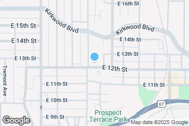 Map image of the property - 1512 E 12th St