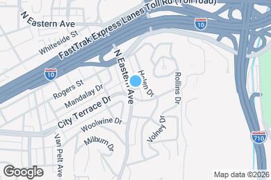 Map image of the property - 1460 N Eastern Ave