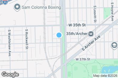 Map image of the property - 3548 S Western Ave