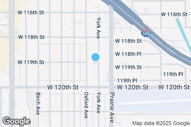 Map image of the property - 11901 York Ave