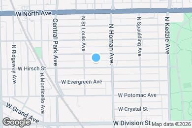 Map image of the property - 3432 W Hirsch St