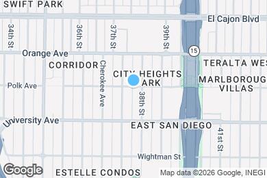 Map image of the property - 3727 Polk Ave