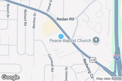Map image of the property - Cobbs Creek Apartments