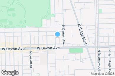 Map image of the property - 6435 N Seeley Ave