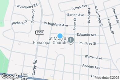 Map image of the property - 905 Rountree Ave