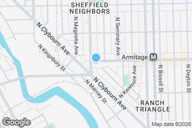 Map image of the property - 1155 W Armitage Ave