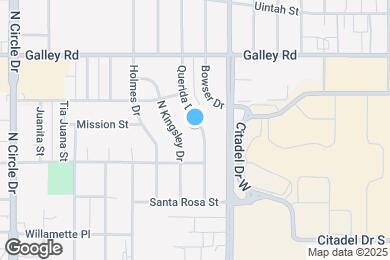 Map image of the property - 828 Querida Dr