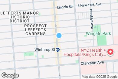 Map image of the property - 1193 Nostrand Ave