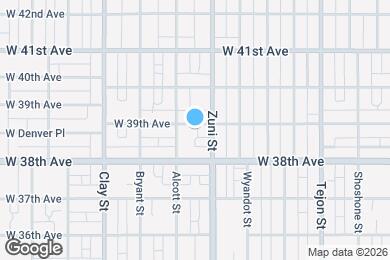 Map image of the property - 2430 W 39th Ave