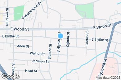 Map image of the property - 203 S Highland St
