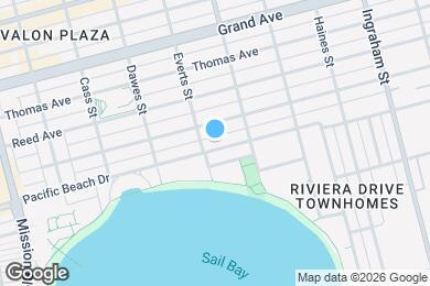 Map image of the property - 1220 Pacific Beach Dr