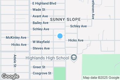 Map image of the property - 2323 Hicks Ave