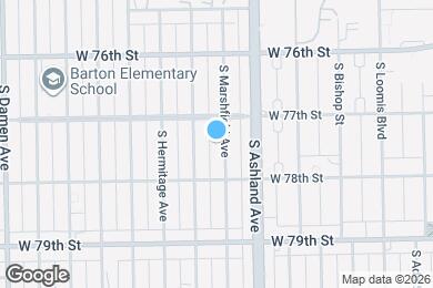 Map image of the property - 7724 S Marshfield Ave