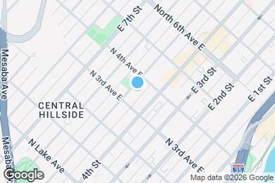 Map image of the property - 320 E 5th St