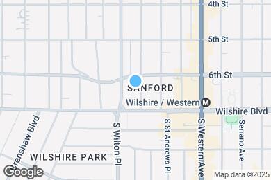 Map image of the property - 621 S Gramercy Pl