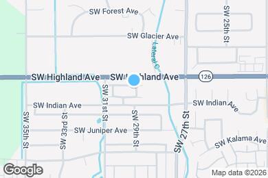 Map image of the property - 2915 SW Indian Circle
