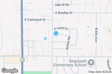 Map image of the property - 1205 E Rose Dr