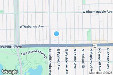 Map image of the property - 1626 N Fairfield Ave
