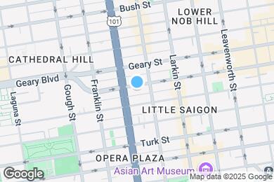 Map image of the property - 951 O'Farrell St