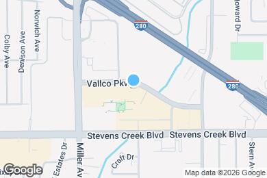 Map image of the property - Main Street Cupertino Lofts