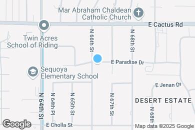 Map image of the property - 6601 E Paradise Dr