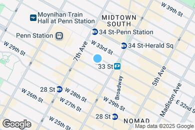 Map image of the property - 125 W 31st St