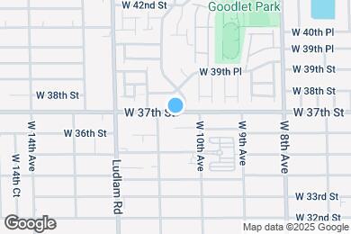 Map image of the property - 1050 W 37th St