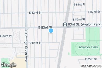 Map image of the property - 8329 S Ingleside Ave